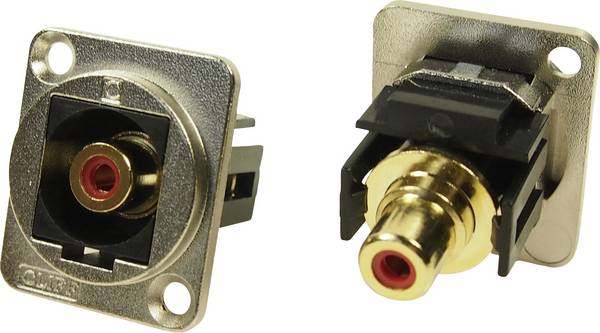 XLR Adapter Cinch Buchse auf Cinch Buchse Rot Adapter, Einbau CP30230M CP30230M Cliff Inhalt: 1 St.