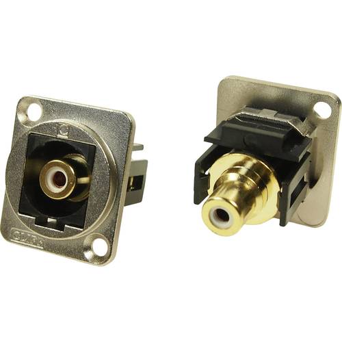 XLR Adapter Cinch Buchse auf Cinch Buchse Weiß Adapter, Einbau CP30231M CP30231M Cliff Inhalt: 1 St.