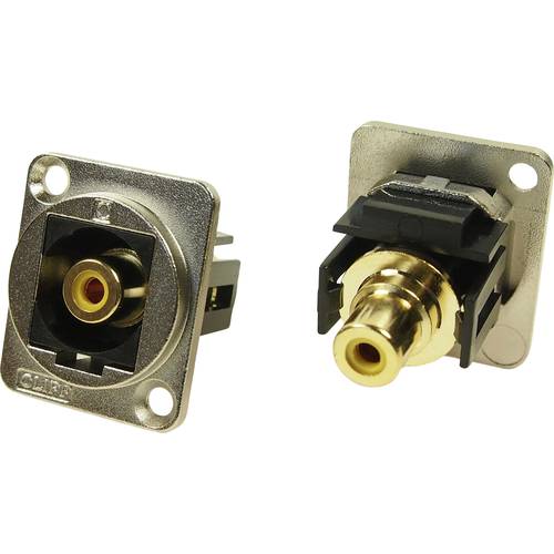 XLR Adapter Cinch Buchse auf Cinch Buchse Gelb Adapter, Einbau CP30232M CP30232M Cliff Inhalt: 1 St.