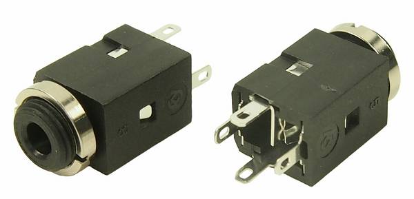 Cliff FC681375V Klinken-Steckverbinder 3.5 mm Buchse, Einbau Polzahl: 3 Stereo Schwarz 1 St.