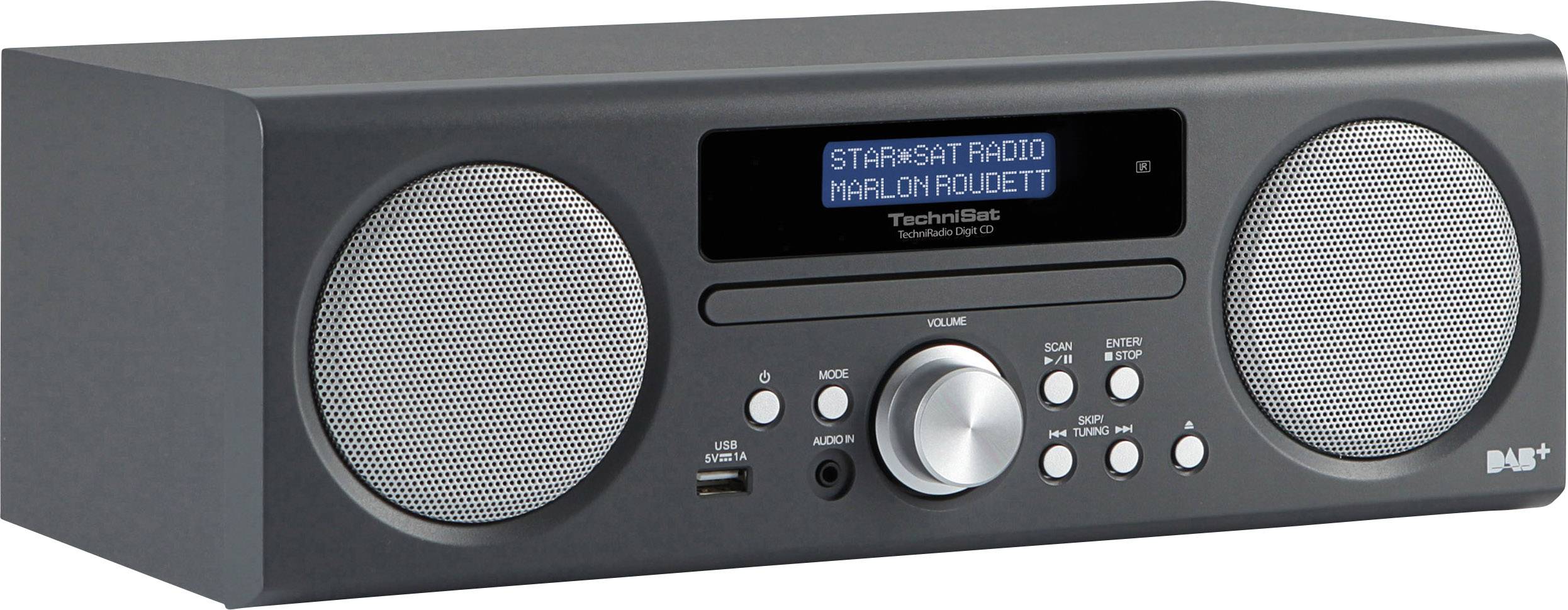 TechniSat TechniRadio Digit CD DAB+ Tischradio AUX, CD, DAB+, UKW, USB
