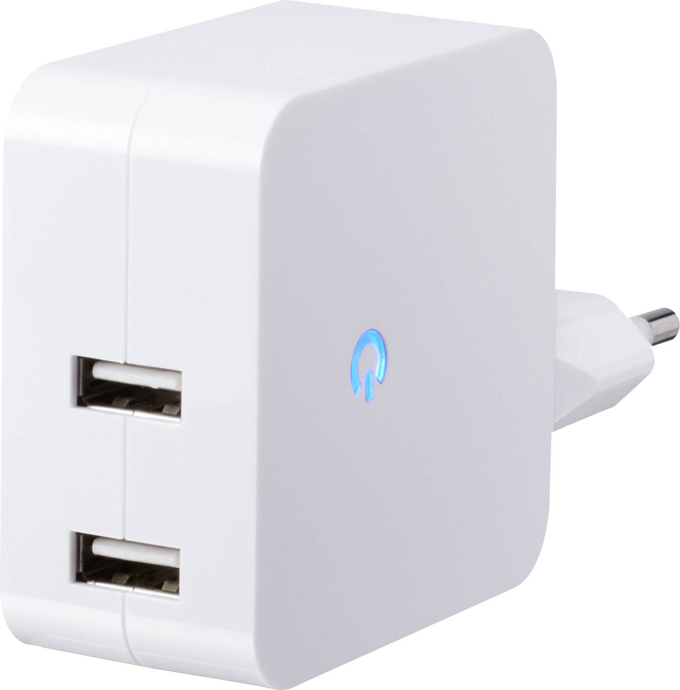VOLTCRAFT SPS 24002+WH SPS 24002+WH USB Ladegerät LOGILINK PA0094: USB Ladegerät, 5 V, 2400 + 1000 mA bei