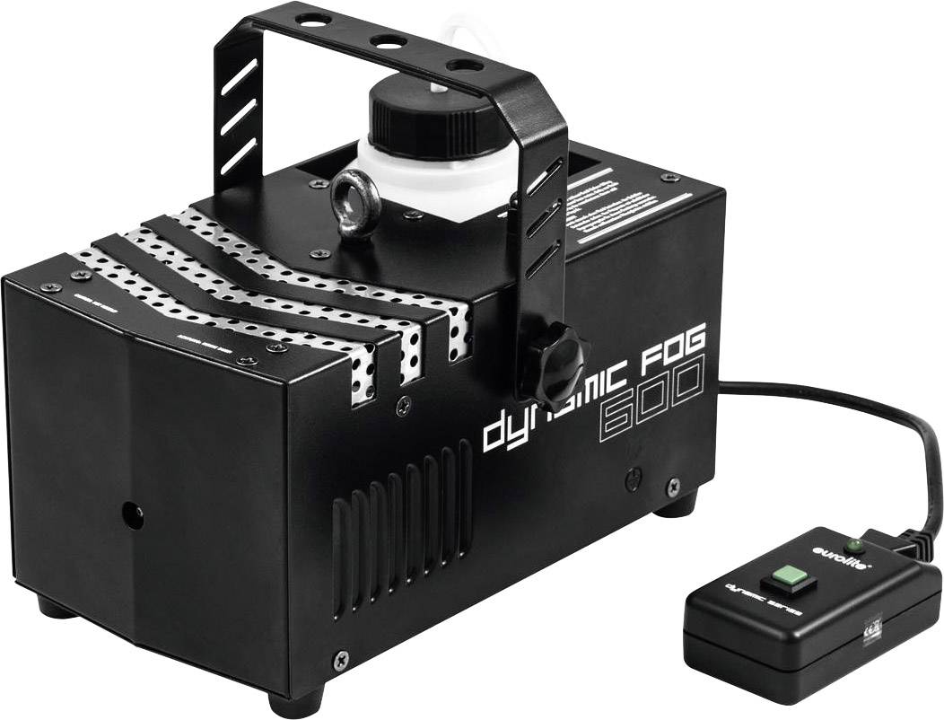 Eurolite DYNAMIC FOG 600 Nebelmaschine inkl. Befestigungsbügel, inkl. Kabelfernbedienung, mit Lichteffekt