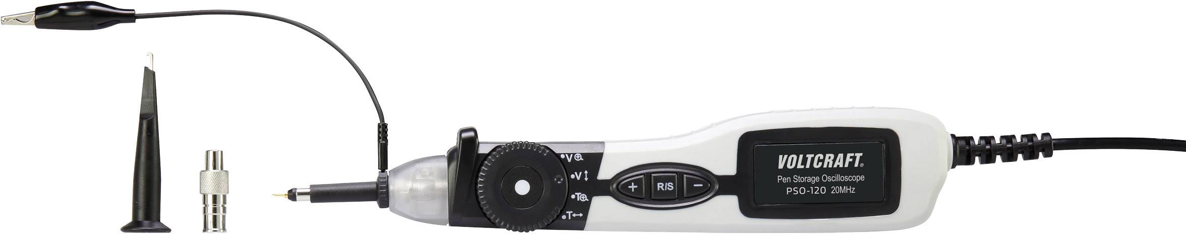 VOLTCRAFT PSO-120 USB-Oszilloskop 20 MHz 1-Kanal 96 MSa/s 1 Mpts 8 Bit Digital-Speicher (DSO), Spectrum-Analyser 1 St.-1