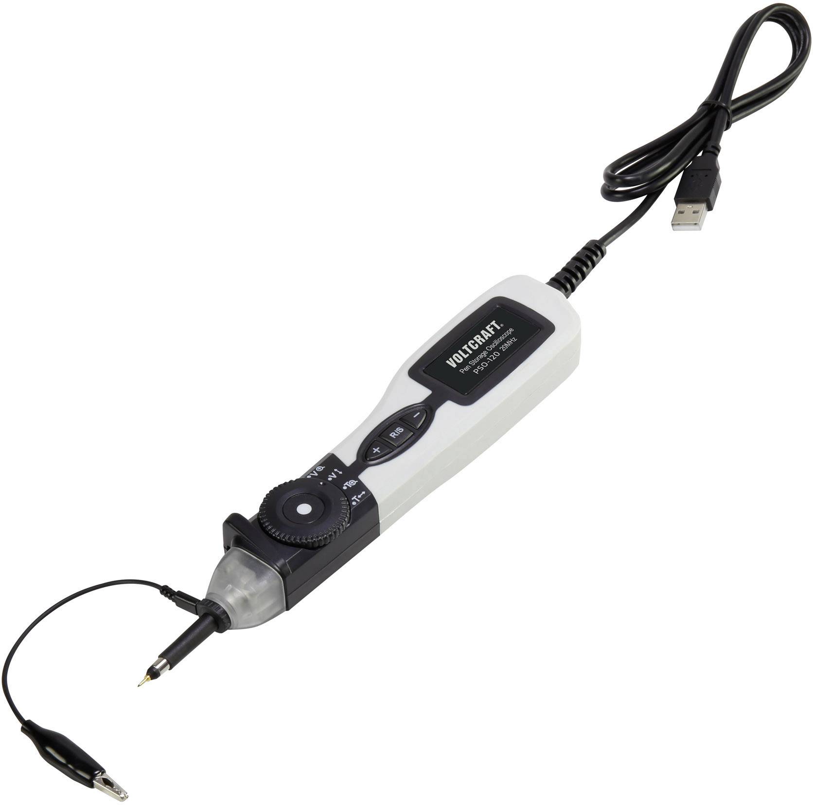 VOLTCRAFT PSO-120 USB-Oszilloskop 20 MHz 1-Kanal 96 MSa/s 1 Mpts 8 Bit Digital-Speicher (DSO), Spectrum-Analyser 1 St.-2