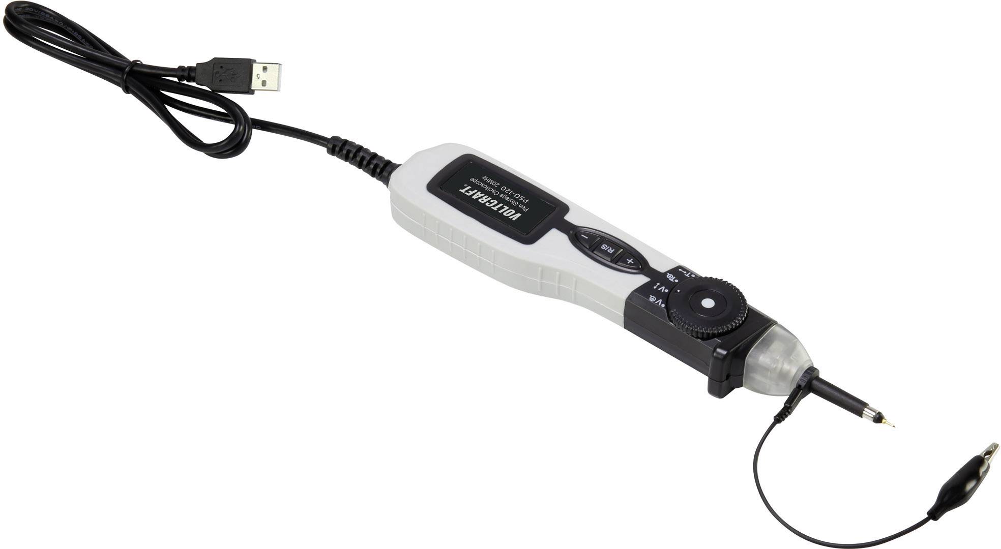 VOLTCRAFT PSO-120 USB-Oszilloskop 20 MHz 1-Kanal 96 MSa/s 1 Mpts 8 Bit Digital-Speicher (DSO), Spectrum-Analyser 1 St.-3