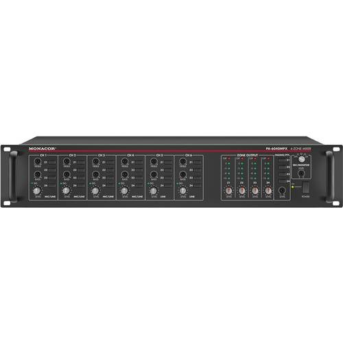 Monacor PA-6040MPX ELA-Vorverstärker 4-Zonen