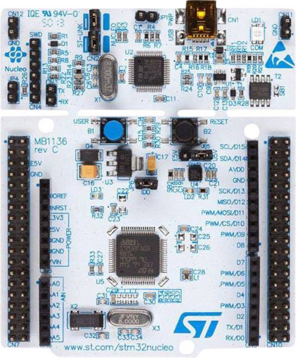 STMicroelectronics NUCLEO-F401RE Entwicklungsboard NUCLEO-F401RE  STM32 F4 Series