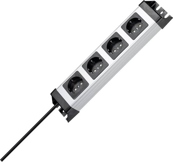 Kopp 226120010 Steckdosenleiste Grau, Schwarz Schutzkontakt 1 St.