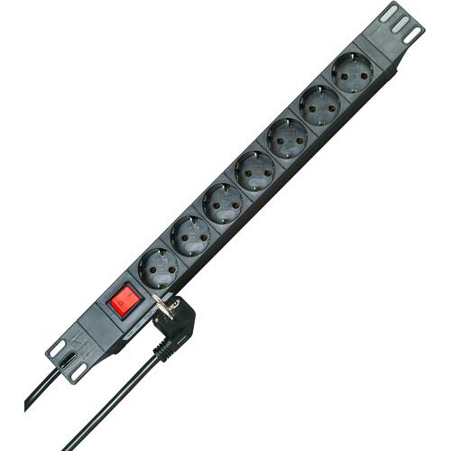 Kopp 930705011 Steckdosenleiste 19 Zoll 7fach Schwarz Schutzkontakt 1 St.