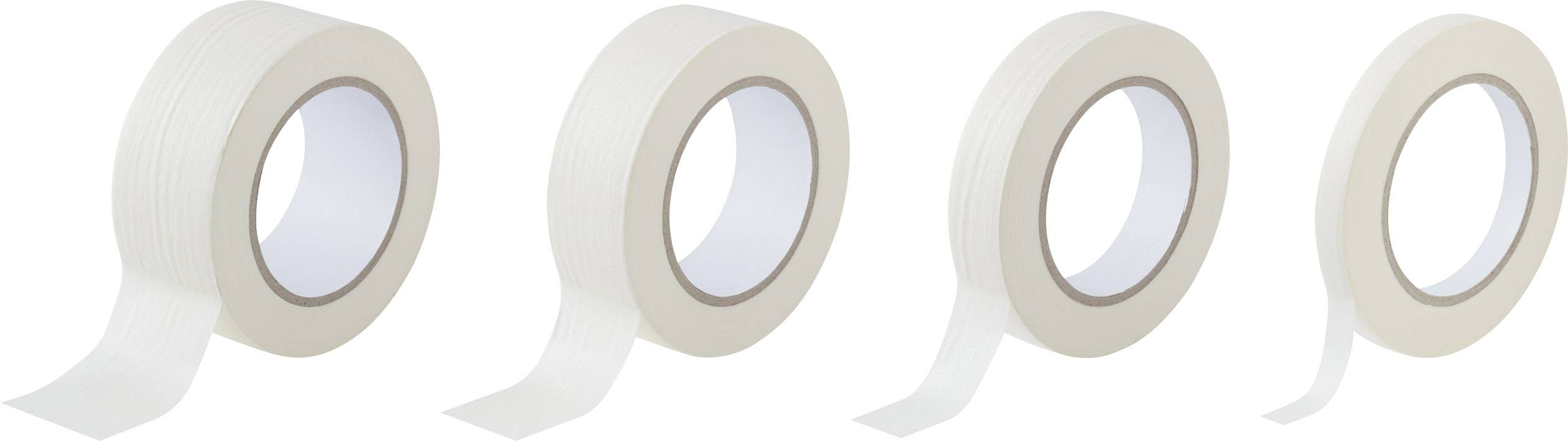 TOOLCRAFT 93038c192 93038c192 Kreppband-Set Weiß 4 St.