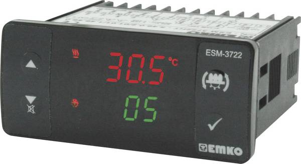 Emko ESM-3722.5.5.5.0.2/01.01/1.0.0  Temperaturregler   Relais 3 A, SSR (L x B x H) 65 x 76 x 35 mm