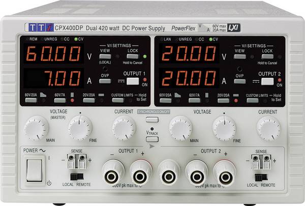 Aim TTi CPX400D Labornetzgerät, einstellbar 0 - 60 0 - 20 A 840 W Anzahl Ausgänge 2 x
