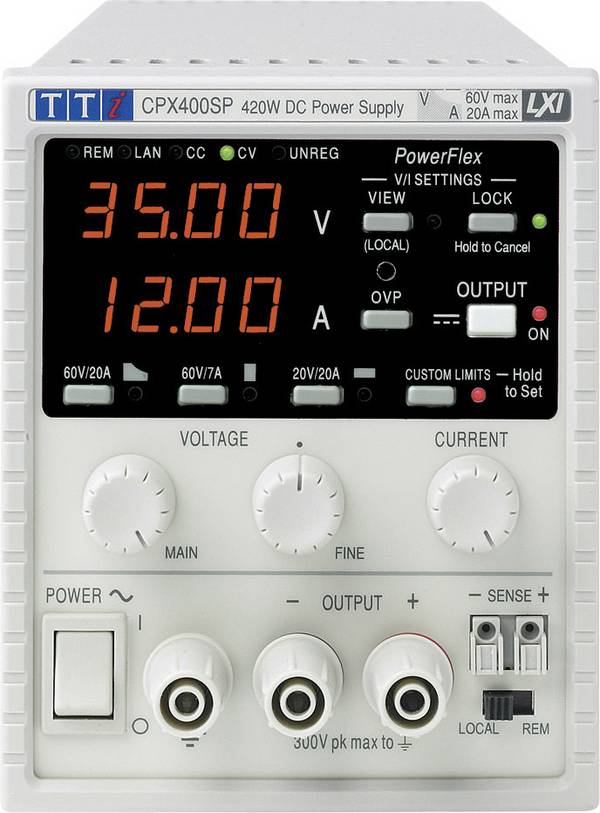 Aim TTi CPX400S Labornetzgerät, einstellbar 0 - 60 V/DC 0 - 20 A 420 W Anzahl Ausgänge 1 x