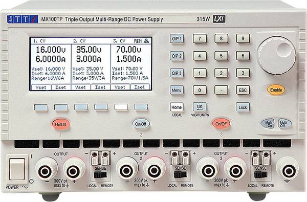 Aim TTi MX100TP Labornetzgerät, einstellbar 0 - 35 V/DC 0 - 6 A 315 W RS-232 programmierbar Anzahl Ausgänge 3 x