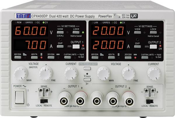 Aim TTi CPX400DP Labornetzgerät, einstellbar 0 - 60 V/DC 0 - 20 A 840 W LAN, LXI, RS-232, USB Anzahl Ausgänge 2 x