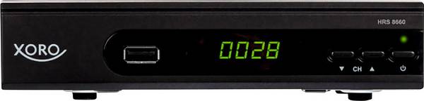 XORO HRS 8660 HD DVB-S2 Receiver LED-Display USB Mediaplayer PVR-Ready Timeshift HDMI SCART S/PDIF unterstützt Unicable