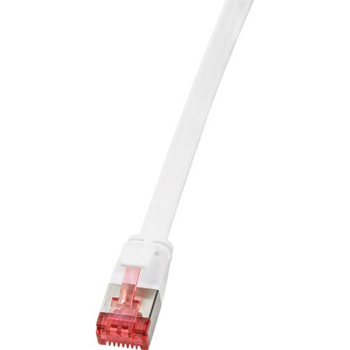LogiLink CF2101S RJ45 Netzwerkkabel, Patchkabel CAT 6 U/FTP 15.00 m Weiß vergoldete Steckkontakte 1 St.