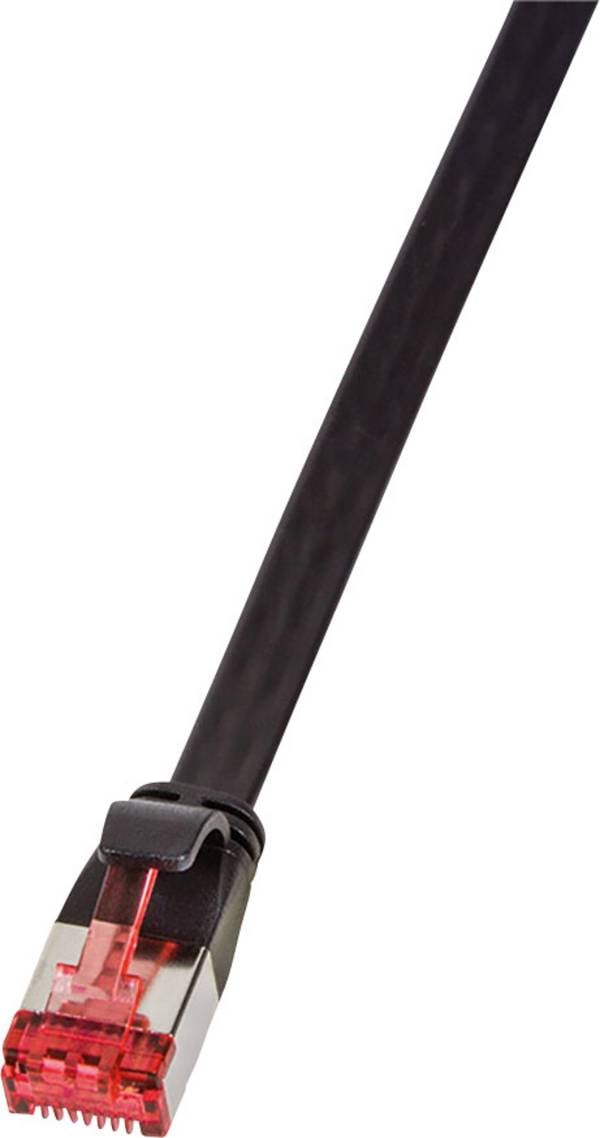 LogiLink CF2053S RJ45 Patchkabel CAT 6 U/FTP 2.00 m Schwarz vergoldete Steckkontakte 1 St.