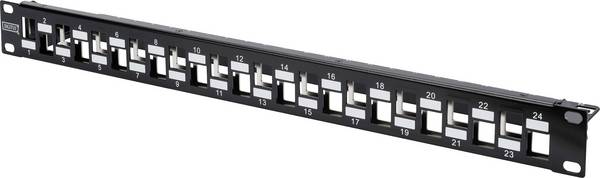 Digitus DN-91412 24 Port Netzwerk-Patchpanel 483 mm (19") Unbestückt 1 HE Mehrfarbig Unbestückt