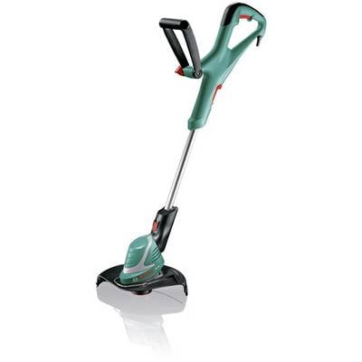 Rasen-Trimmer mit grünem Griff und silbernem Teleskopstiel, geeignet für präzises Schneiden von Gras an schwer zugänglichen Stellen.