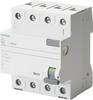 Siemens 5SV33446KK12 5SV3344-6KK12 FI-Schutzschalter A 4polig 40 A 0.03 A 400 V