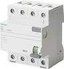 Siemens 5SV33466 5SV3346-6 FI-Schutzschalter A 4polig 63 A 0.03 A 400 V