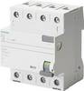 Siemens 5SV33466KL 5SV3346-6KL FI-Schutzschalter A 4polig 63 A 0.03 A 400 V