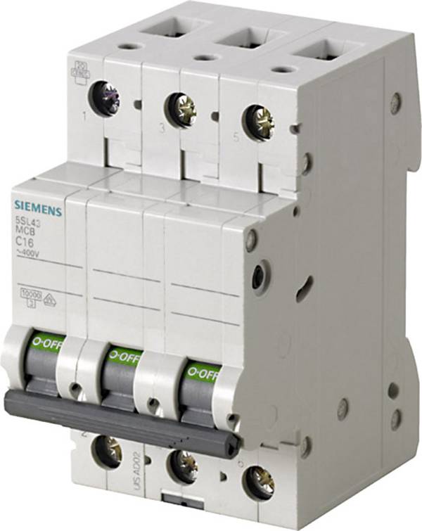 Siemens 5SL43046 5SL4304-6 Leitungsschutzschalter 3polig 4 A 400 V