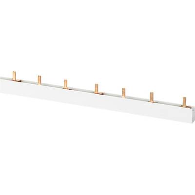 Ein Sammelschienensystem aus Kupfer mit einer Abdeckung, das für elektrische Verteilungen verwendet wird.
