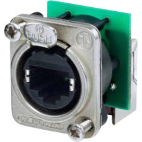 Thumbnail - Neutrik NE8FDP-R RJ45 Datensteckverbinder etherCON D Serie NE8FDP-R Buchse, gewinkelt Pole: 8P8C Nickel 1 St.