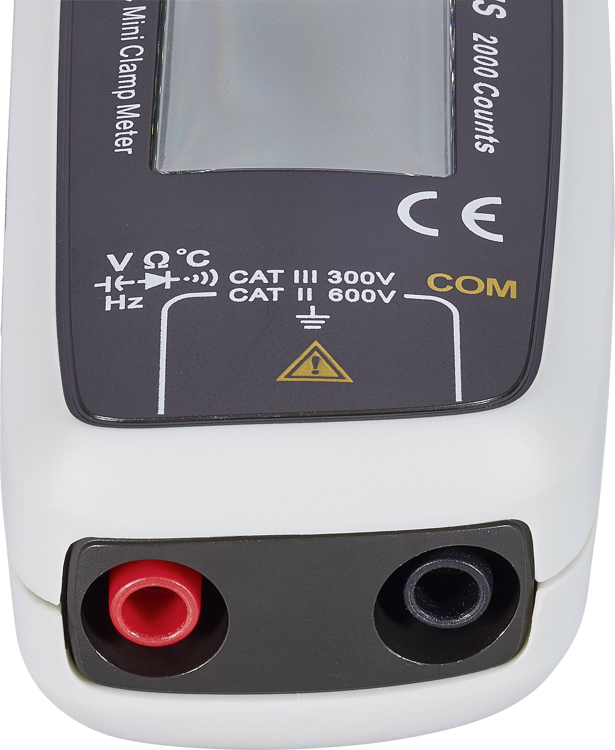 VOLTCRAFT VC-335 Stromzange digital CAT II 600 V, CAT III 300 V Anzeige (Counts): 2000-5