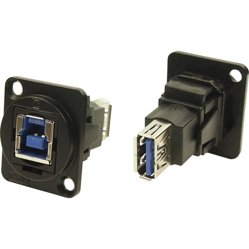 Thumbnail - XLR Adapter USB B Buchse 3.0 auf USB B Buchse 3.0 Adapter, Einbau CP30206NMB CP30206NMB Cliff Inhalt: 1 St.