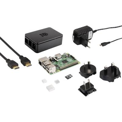 Renkforce Advanced Set Raspberry Pi® 3 B 1 GB 4 x 1.2 GHz inkl. Netzteil, inkl. Gehäuse, inkl. Noobs OS, inkl. HDMI™-Kab-2