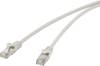 Renkforce RF-4724276 RJ45 Patchkabel CAT 5e F/UTP 3.00 m Grau mit Rastnasenschutz 1 St.