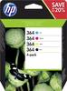 HP 364 Druckerpatrone Original Kombi-Pack Schwarz, Cyan, Magenta, Gelb N9J73AE Tinte