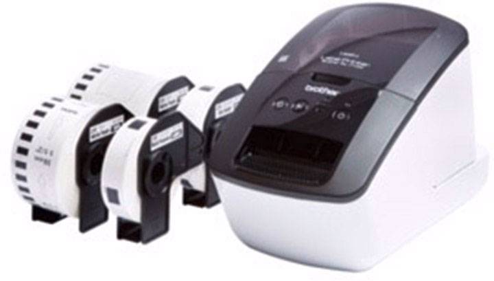 ENDLOS DRUCKER ETIKETTEN 38mm x 30.48m STANDARD für BROTHER P-touch QL-710 W
