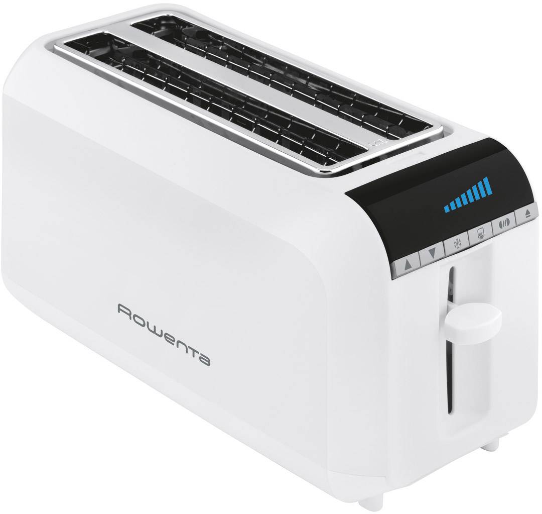 Rowenta TL6811 DoppelLangschlitztoaster mit BagelFunktion, mit Brötchenaufsatz Weiß kaufen