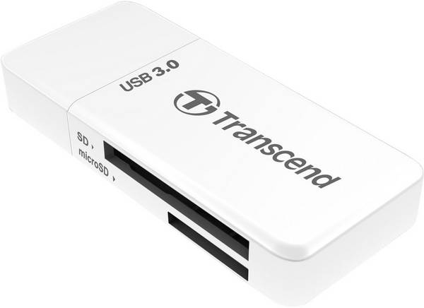 Transcend RDF5W Externer Speicherkartenleser  USB-A (USB 3.2 Gen 1) Weiß