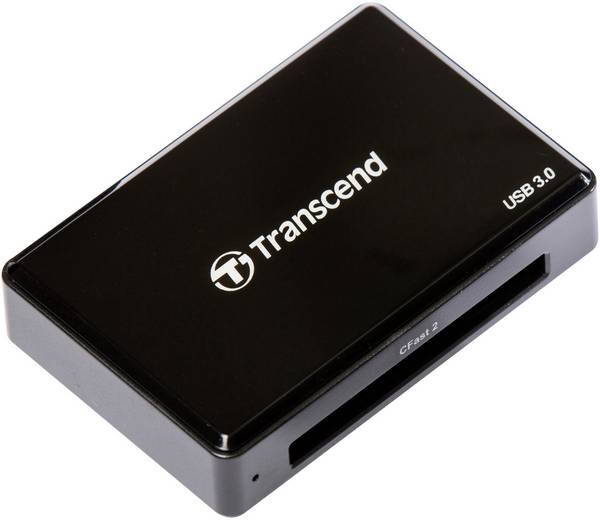 Transcend RDF2 Externer Speicherkartenleser  USB-A (USB 3.1 Gen 1) Schwarz