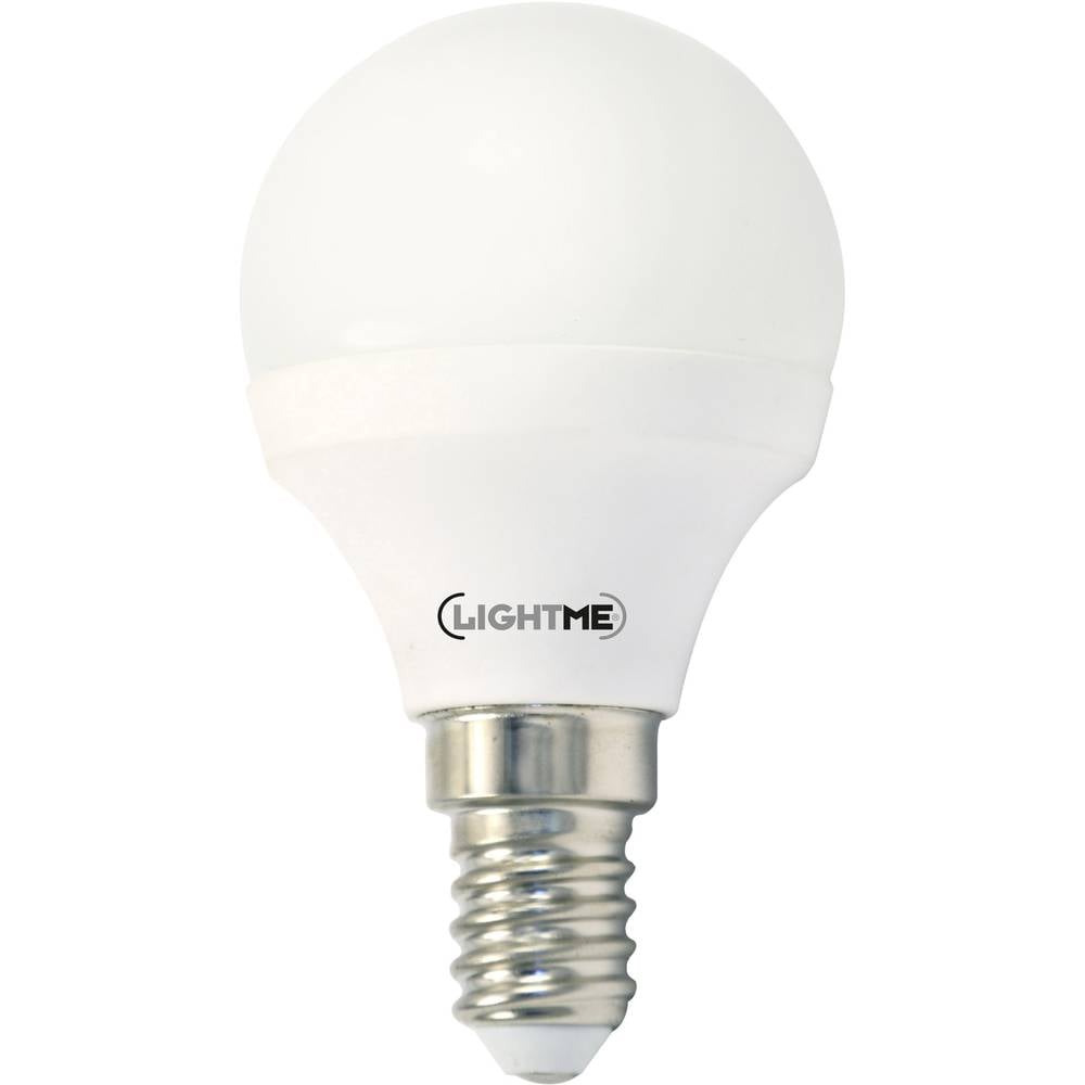 LED-lamp E14 6 W = 40 W Warmwit Kogel LightMe 79 mm 230 V Energielabel: A+ Dimbaar (varilux) Inhoud 