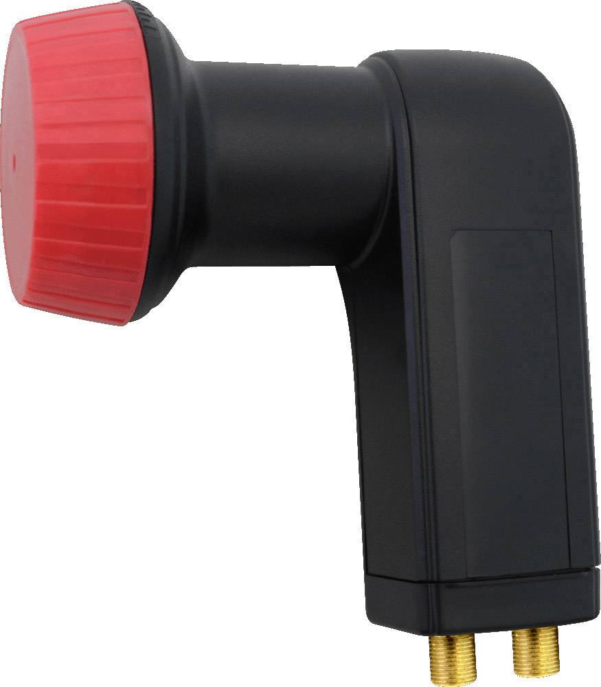 MegaSat Diavolo Twin-LNB Teilnehmer-Anzahl: 2 Feedaufnahme: 40 mm vergoldete Anschlüsse, Wetterschutz Schwarz, Rot-0