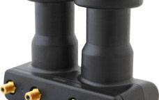 MegaSat Diavolo Quad-LNB Monoblock Teilnehmer-Anzahl: 4 Feedaufnahme: 40 mm vergoldete Anschlüsse, Wetterschutz Schwarz,-1