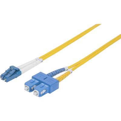Intellinet 473965 Glasfaser LWL Anschlusskabel [1x LC-Stecker - 1x SC-Stecker] 9/125 µ Singlemode OS2 1.00 m