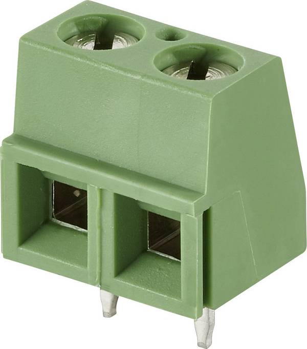 TE Connectivity 282837-2 Schraubklemmblock 1.40 mm² Polzahl 2 Grün 1 St.