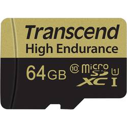 Image of Transcend High Endurance microSDXC-Karte 64 GB Class 10 inkl. SD-Adapter