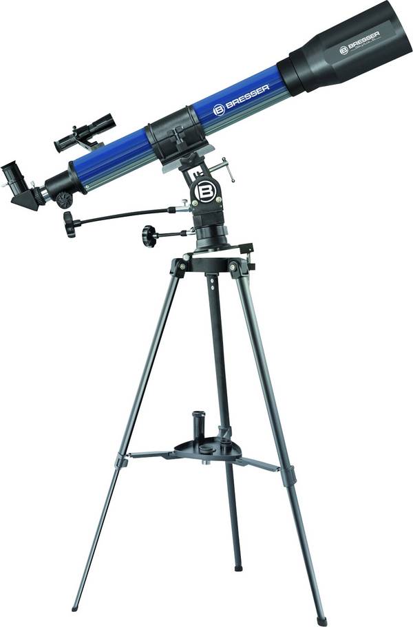 Bresser Optik 70/900 EL Linsen-Teleskop Äquatorial Achromatisch Vergrößerung 45 bis 225 x