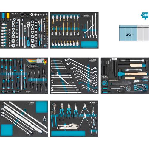 Thumbnail - Hazet 0-2500-163/242 Werkzeugset KFZ 242teilig