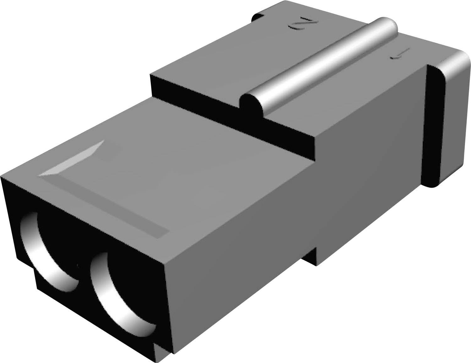 TE Connectivity Buchsengehäuse-Kabel MATE-N-LOK Polzahl Gesamt 2 Rastermaß: 5.08 mm 1-480318-0 1 St.