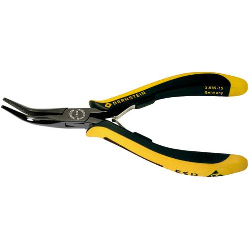 Bernstein Tools for Electronics 3-689-15 ESD Flachrundzange Spezialstahl 145 mm
